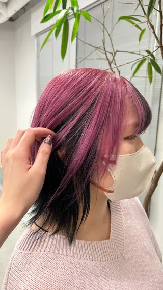 ショート 櫻木李紗/金山 透明感カラーのヘアスタイル