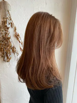 ロング カラー パーマ ネイル 美容室 ソンリエのヘアスタイル