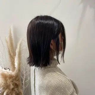 ミディアム カラー 松本 玲菜のヘアスタイル