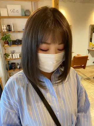 カラー ayumi🦖/ ブリーチカラーのヘアスタイル