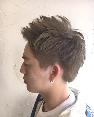 ショート カラー メンズ LoRE hair 四条河原町 西尾友里のヘアスタイル