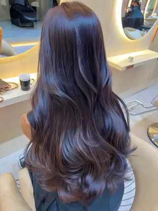 ロング カラー レイヤーカット/ 顔周り 五島巨幹のヘアスタイル