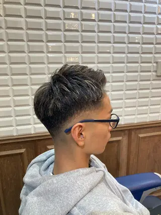 ショート メンズ ルピナス中田店長 山口大地のヘアスタイル