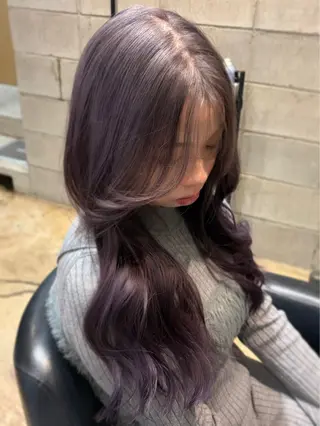 ロング カラー みわ/博多 ブリーチ/メンズヘアのヘアスタイル