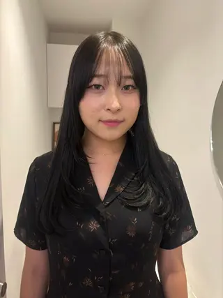ロング リン🔔ボブ cut ベージュカラー🤎のヘアスタイル