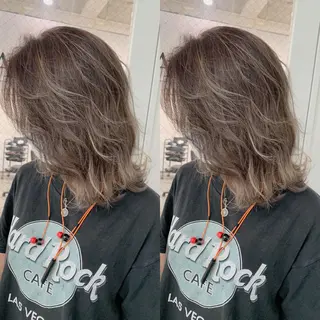 ミディアム カラー ヘアアレンジ BANK'S hair所属・💐ケラチン 髪質改善寺坂雄飛💐のヘアスタイル