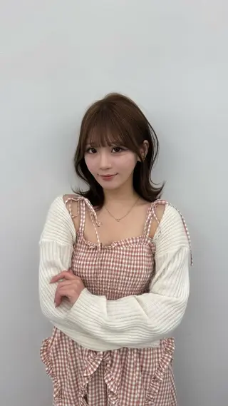 ミディアム カラー ヘアアレンジ 最小顔周り レイヤー特化/こうきのヘアスタイル