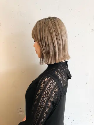 ミディアム カラー ZOA classic hair所属・東 みのりのヘアスタイル
