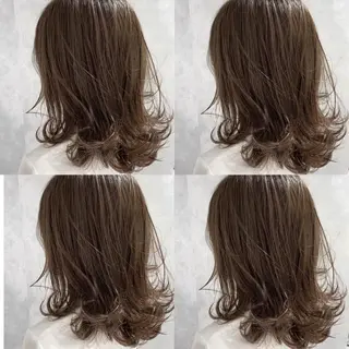 ミディアム ANDO HIKARIのヘアスタイル