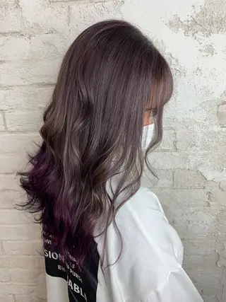 セミロング カラー 🎀モテ髪ミルクティ ー🎀yasunaのヘアスタイル