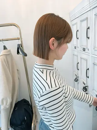 ショート カラー パーマ ボブ・ミニボブ 髪質改善カミオカのヘアスタイル