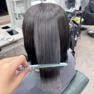 ミディアム カラー JUNSHIN🦋 ヘアセット／カラーのヘアスタイル