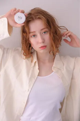 ミディアム カラー パーマ 🧼柴田 健太郎🧼のヘアスタイル