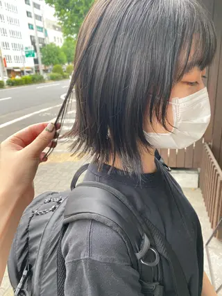 ミディアム カラー イチカワ ミオ/ minim hairのヘアスタイル