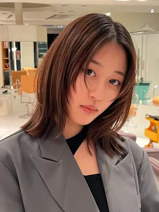 ミディアム 田邉 海斗のヘアスタイル