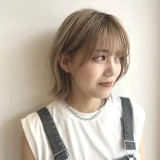 ショート ハイトーン/ボブ/ ハイライト🌱ᩚ涼介のヘアスタイル
