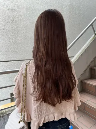 ロング カラー Kasumi | くすみブラウン×渋谷のヘアスタイル