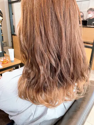 セミロング カラー 🌿earth亀有店 【緑髪のノブ】🌿のヘアスタイル