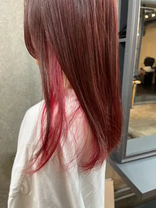 ロング カラー まえじま ひかるのヘアスタイル