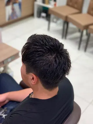 メンズ メンズパーマモデル 募集中店長　伊熊祐紀のヘアスタイル