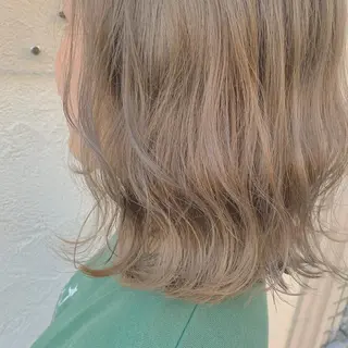 ミディアム カラー 髪質改善色素改善特化 keiのヘアスタイル