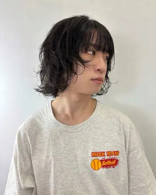 ショート パーマ 栗崎 菜弥のヘアスタイル