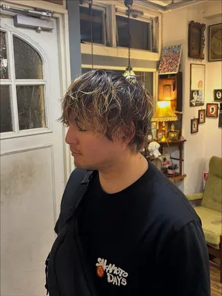 パーマ メンズ BRITS 渡辺 菜々子のヘアスタイル