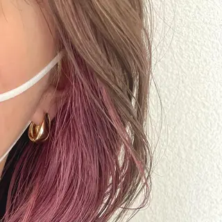 セミロング カラー tablier所属・tablier 熊谷日菜子のヘアスタイル