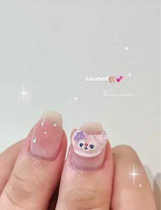 ネイル 🎀チーク/ちゅるん 🫧chisa🎀のネイルデザイン