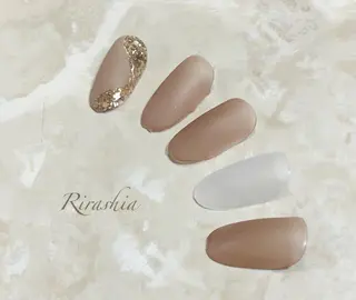 ネイル うる艶♡透明感ネイル Rirashiaのネイルデザイン