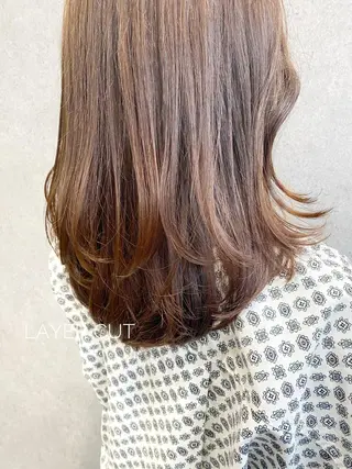 セミロング カラー clomus所属・YUKA艶髪 🌸寛ぎ部屋のヘアスタイル