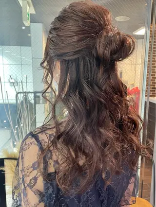 ヘアアレンジ カットパーマ あさみのヘアスタイル