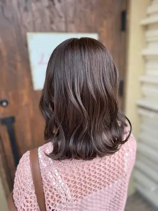 ミディアム カラー L'la citta所属・アヤノ 🤍のヘアスタイル