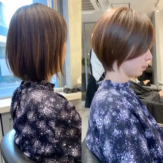 ショート カラー ショート ショートボブ斉藤航人のヘアスタイル