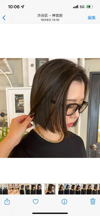 ショート ボブハイトーン🦖 デザインMAMIのヘアスタイル