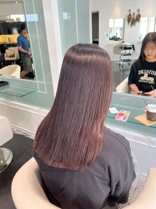 ロング パーマ 【髪質改善/縮毛矯正 /カラー】ホサカのヘアスタイル