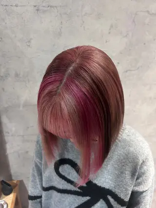 ショート ブリーチ/アレンジ/ 19歳/新宿/アリルのヘアスタイル