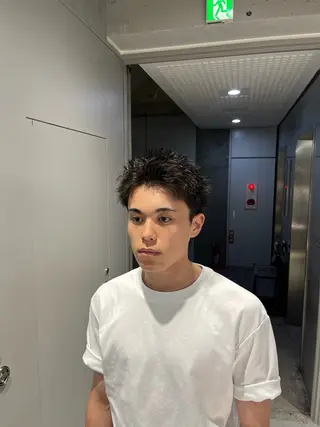ショート カラー パーマ メンズ 🔥スパイキー 特化🔥菊水皐暉🔥のヘアスタイル