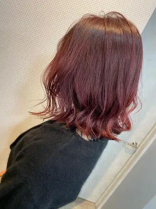 ミディアム カラー 髪質改善/ ブリーチ/中尾のヘアスタイル