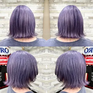 ミディアム カラー "PEPPU "所属・派手髪、ハイトーン ショートヘアShinのヘアスタイル