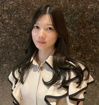 ロング カラー 顔まわり/オフィス カラー/青栁優🔆のヘアスタイル