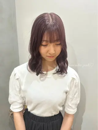 カラー ヘアアレンジ himawari♡ 柔らかいカラーのヘアスタイル