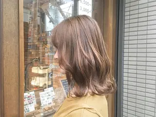 ミディアム カラー パーマ ヘアアレンジ sōko   Hair&Nail Salon所属・透明感カラー 🌛 mayuのヘアスタイル