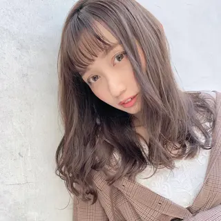 セミロング カラー 髪質改善カラー☆ ヘアアレンジmiyuのヘアスタイル