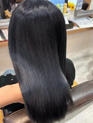 ミディアム カラー 髪質改善/艶カラー❄ 𝐲𝐮𝐮.のヘアスタイル