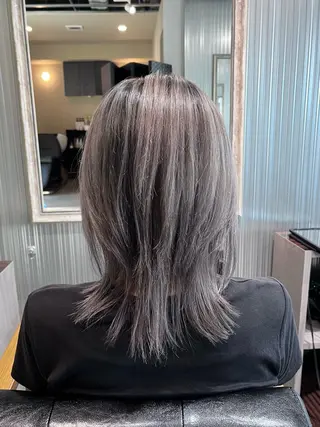 ミディアム カラー KIZU 髪質改善 オカルト怪談のヘアスタイル