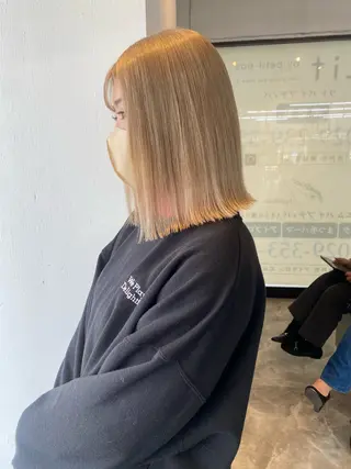 セミロング カラー 韓国ヘア特化 💟 ララア 💟のヘアスタイル