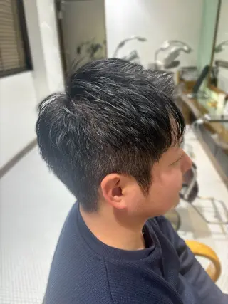 ショート メンズ レイヤーカット/艶髪 /パーマaikoのヘアスタイル