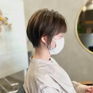ショート カラー 瀧 元気/ショート/ 白髪ぼかし/髪質改善のヘアスタイル
