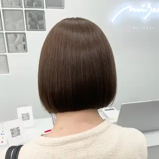 ミディアム カラー 髪質改善ストレート KENTOのヘアスタイル